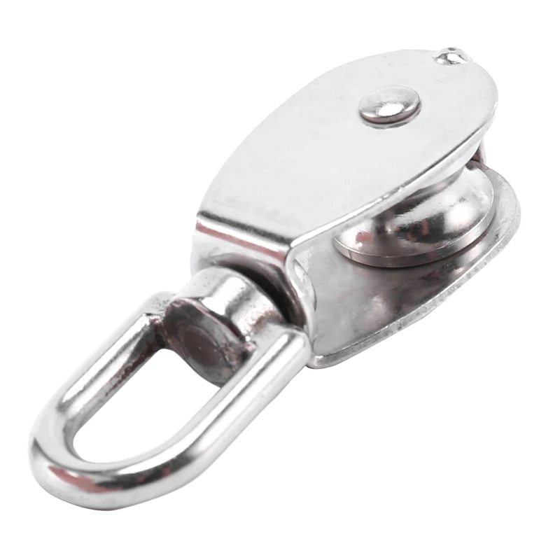 

Steel Wire Pulley Stainless Steel M20 Heavy Duty Steel Single Wheel Swivel Lifting Rope Pulley Block For Wire Rope