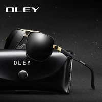 oley classic polarized sunglasses for men aluminum magnesium frame high definition polaroid lenses driving anti glare goggles