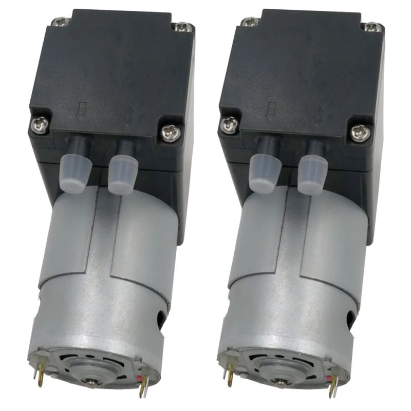 

2X 80Kpa Mini Vacuum Pump DC 12V Small Vacuum Suction Pump Diaphragm Pump Micro-Vacuum Pump 12L / Min