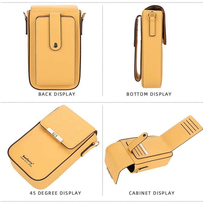 2023 New Crossbody Cell Phone Shoulder Bag Cellphone Bag Fashion Daily Use with Card Holder Mini Shoulder Bag for Women Wallet