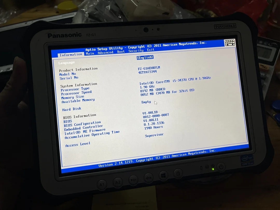 For Panasonic FZ-G1 i5 4310u 4G Ram 10.1&quot IPS touch Screen FZG1 Tablet FZ G1 used laptop with 128GB SSD / 512GB 1TB win10 | Автомобили