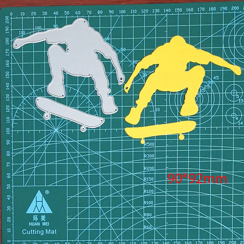 Skateboard Boy Metal Steel Cutting Dies Stencils for Making Scrapbooking DIY Stamp Album Paper Cards Embossing Dies 2021 New