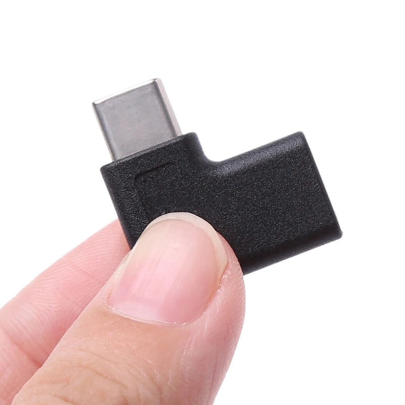 90 градусов правый угол USB 3 1 Тип C папа к женскому адаптер конвертер|Компьютерные