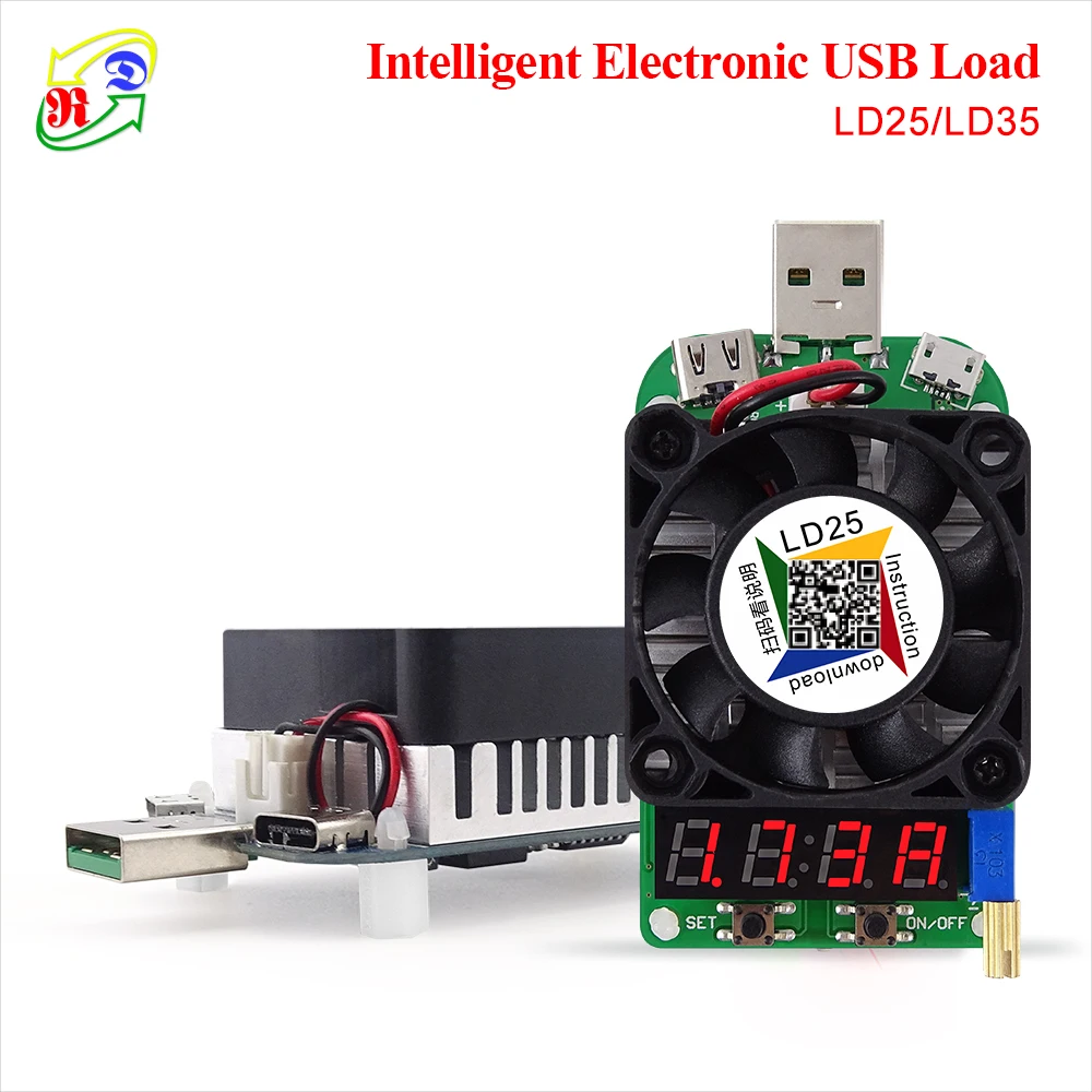 RD LD25 LD35 USB интерфейс электронный сброс нагрузки батарея тест светодиодный