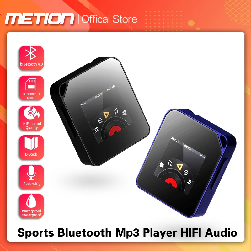 Фото - Новый MP3-плеер Bluetooth маленький спортивный плеер 16 Гб без потерь HIFI музыкальный плеер портативный MP4 видео плеер FM рекордер MP3 плееры mp3 плеер