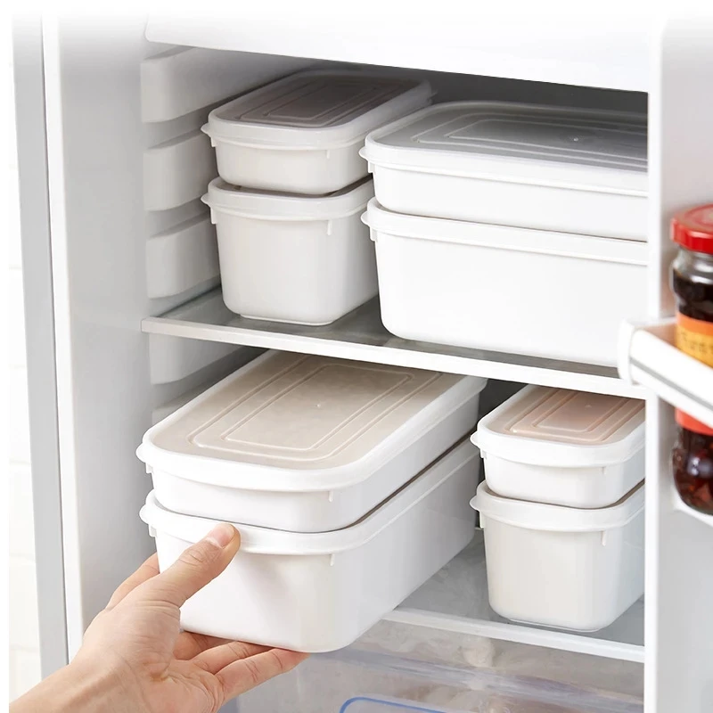 

1600ml Refrigerator Storage Box Special Sealed Box Home Kitchen Transparent Multi-function Plastic Box with Lid Food Storage Box