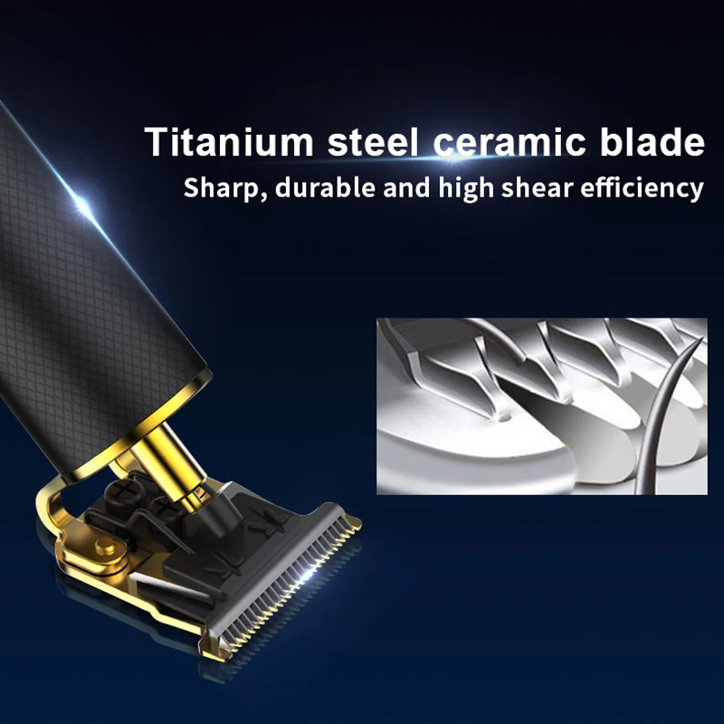 

HOT-Electric Cordless Close Cutting T-Blade Trimmer Rechargeable Hair Clipper Kits