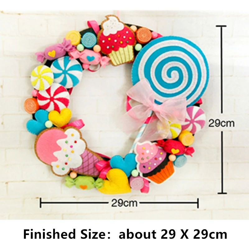 Милые рождественские фетровые настенные наборы ручной работы милые для