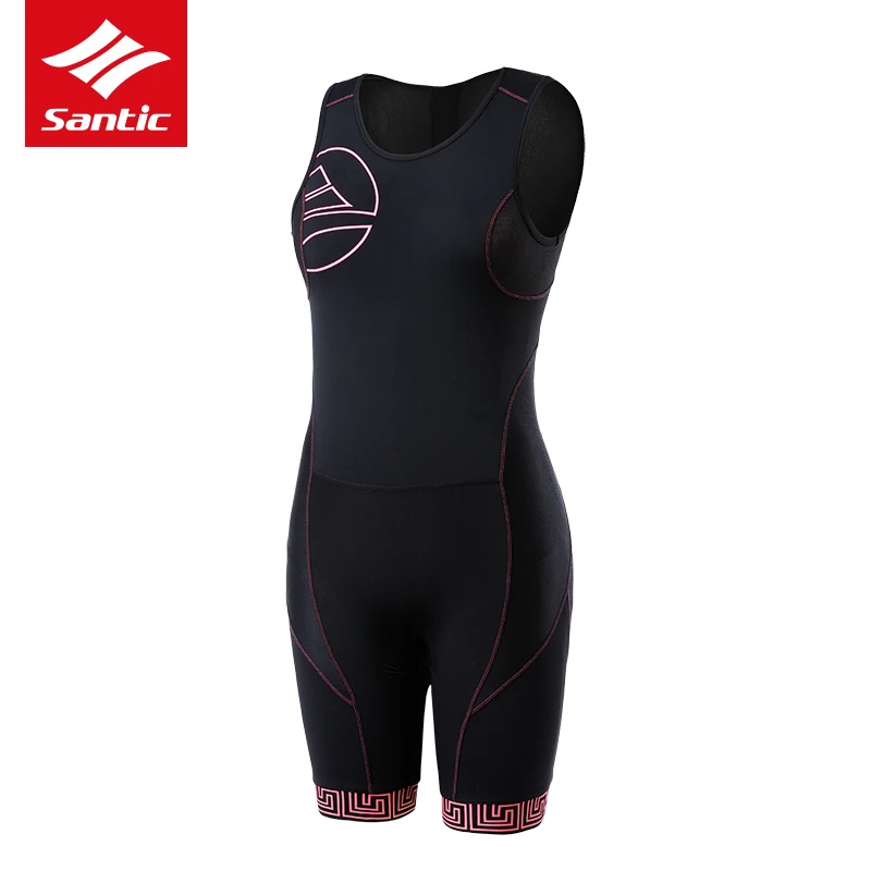 Женский Летний комбинезон Santic для триатлона велосипедный спортивный костюм