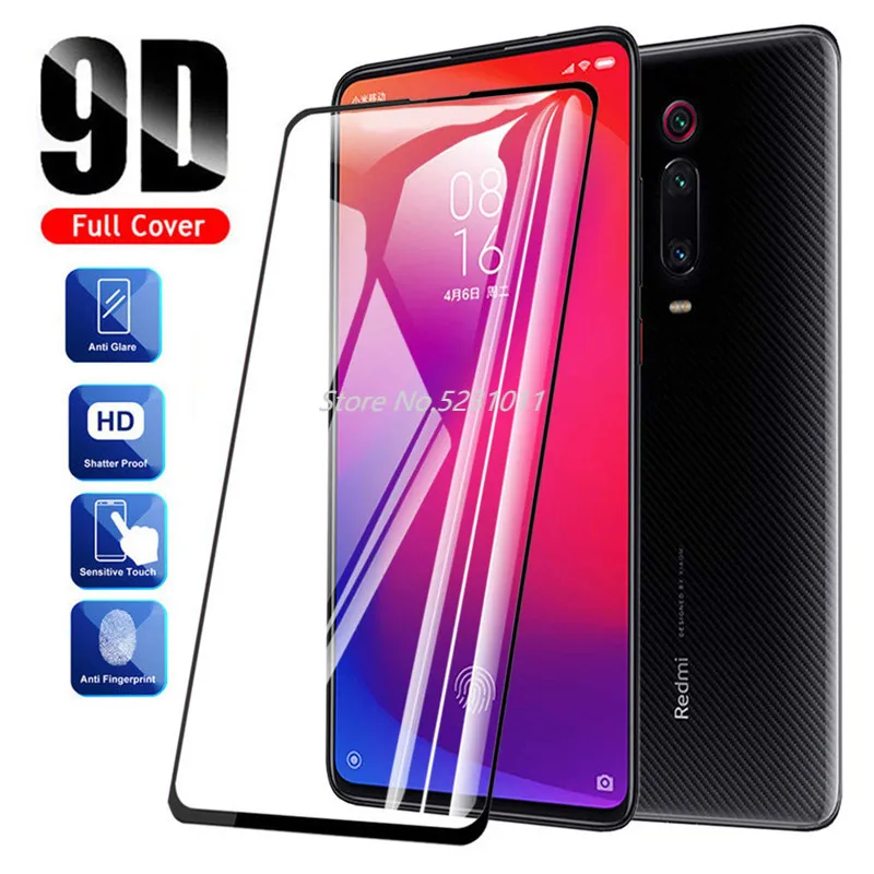9D полное клеевое Покрытие Закаленное стекло для XiaoMi Mi 9T Pro Redmi K20 защита экрана