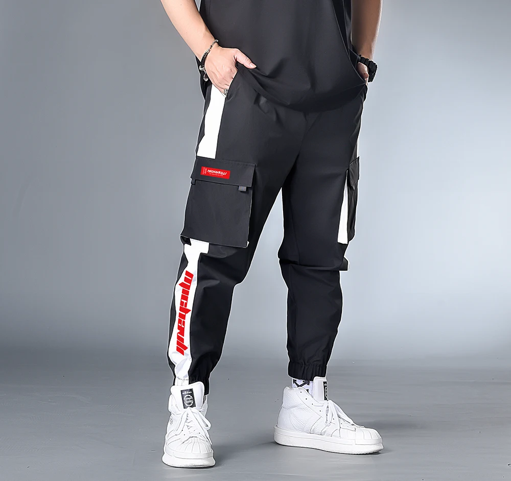 7XL XXXXL 2020 Для мужчин с несколькими карманами модель эластичной резинкой на талии