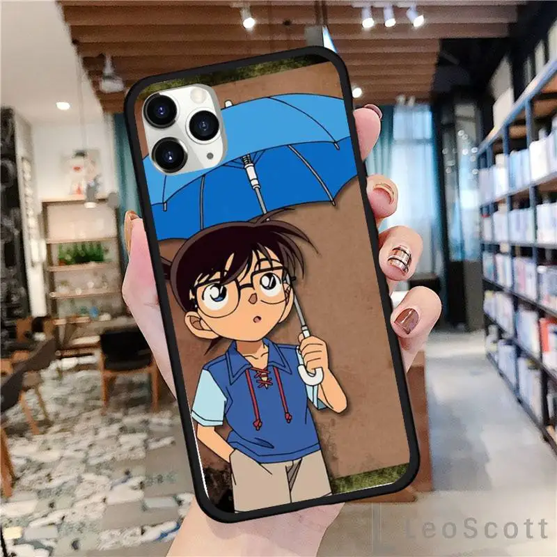 

Conan Anime detective Phone Case For iphone 8 11 12 Redmi note 8 9 s huawei p 30 pro lite plus cover shell funda