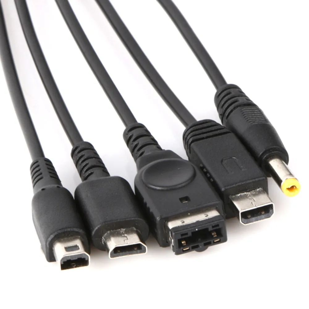USB кабель зарядный 5 в 1 2 м для Nintendo 3DS 2DS GBA SP Sony PSP|Зарядные устройства| |