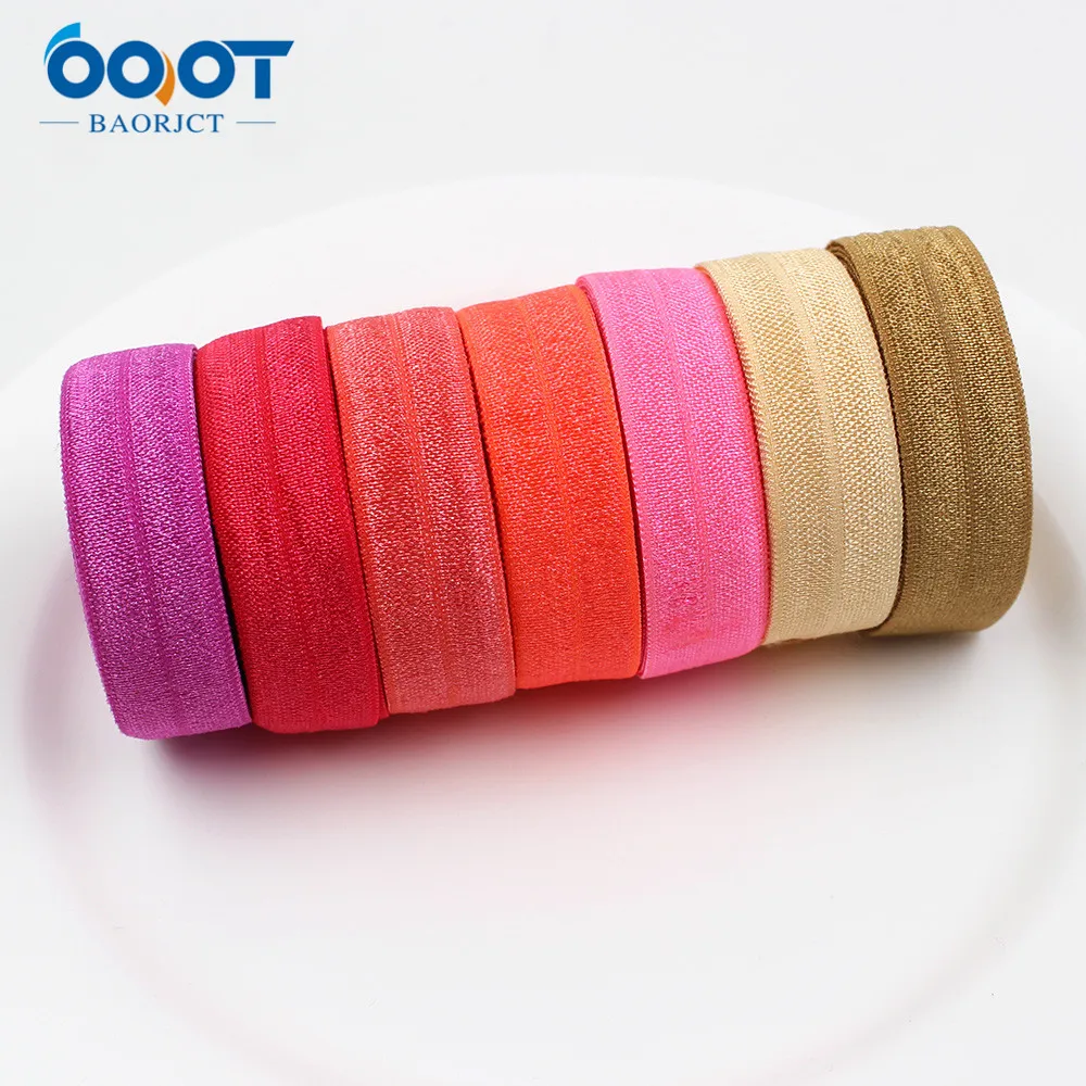 E-20421-578 10yards 5/8'' Ribbon Elastic Foldover Elastics Stretch Hair Ties Headbands for Baby Girls Bow | Дом и сад