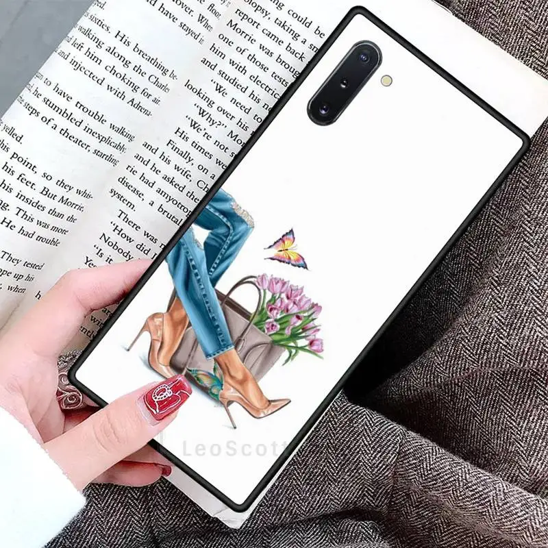 

fashion girl vacation shopping Phone Cases For Samsung Galaxy S8 S9 S10 Plus S10E Note 3 4 5 6 7 8 9 10 Pro Lite cover