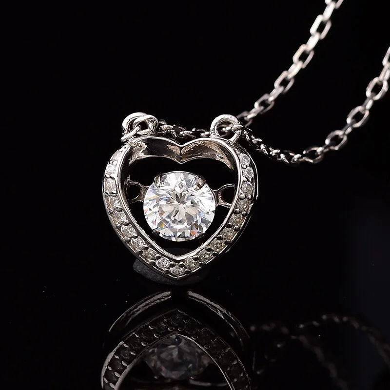 Круглые Подвески из серебра S925 пробы 0.50ct D VVS Kkmall | Украшения и аксессуары