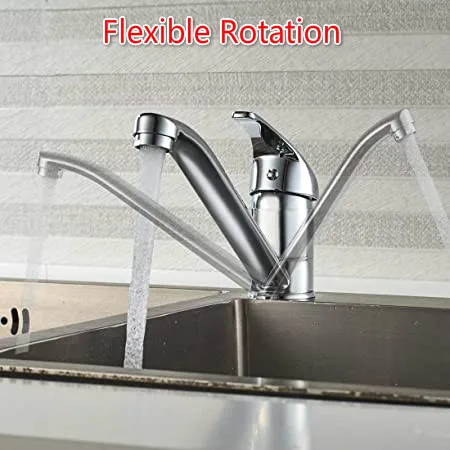 Кран и смеситель для кухонной раковины с современной хромированной отделкой