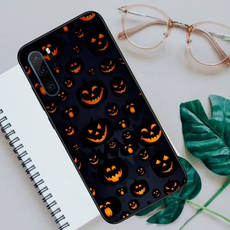 

pumpkin Halloween yellow Phone Case For Huawei honor Mate P 9 10 20 30 40 Pro 10i 7 8 a x Lite nova 5t