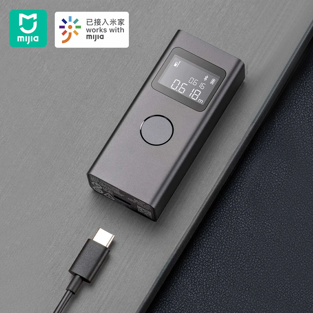 

Xiaomi Mijia Wireless Bluetooth Rangefinder Smart Laser Tape Measure 40M High-precision Measurement OLED Display Connect APP