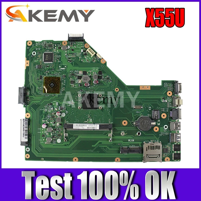 

Akemy X55U материнская плата для ноутбука For Asus X55U X55 тест оригинальная материнская плата