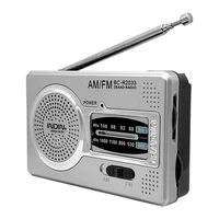 bc r2033 am fm radio telescopic antenna full band portable radio receiver retro fm world pocket radio player for elder