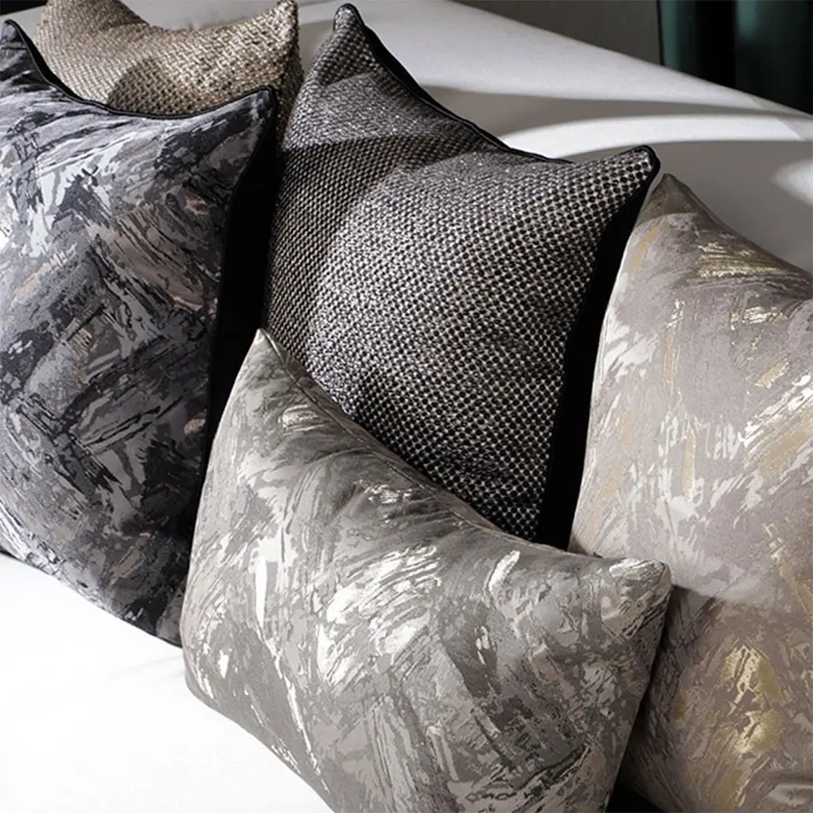 

Fashion grey geometric decorative throw pillow/almofadas case 30x50 45 50,european modern unusual cushion cover home decorating
