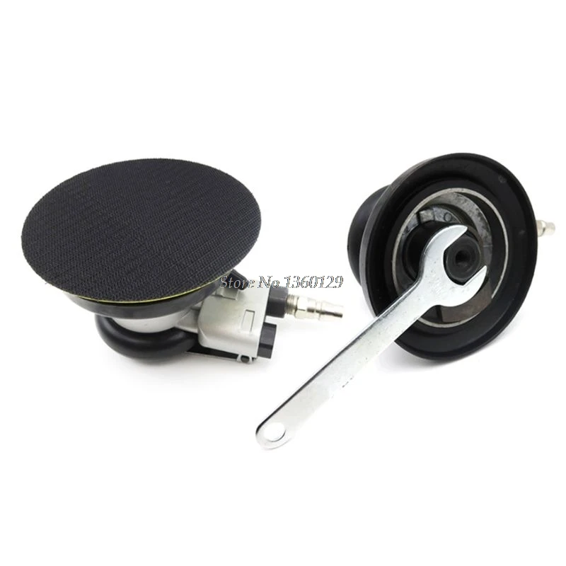 5 Inch Round Air Palm Random Orbital Sander Pneumatic Polisher Hand Sanding Tool Machine Electric Woodworking Grinder | Инструменты