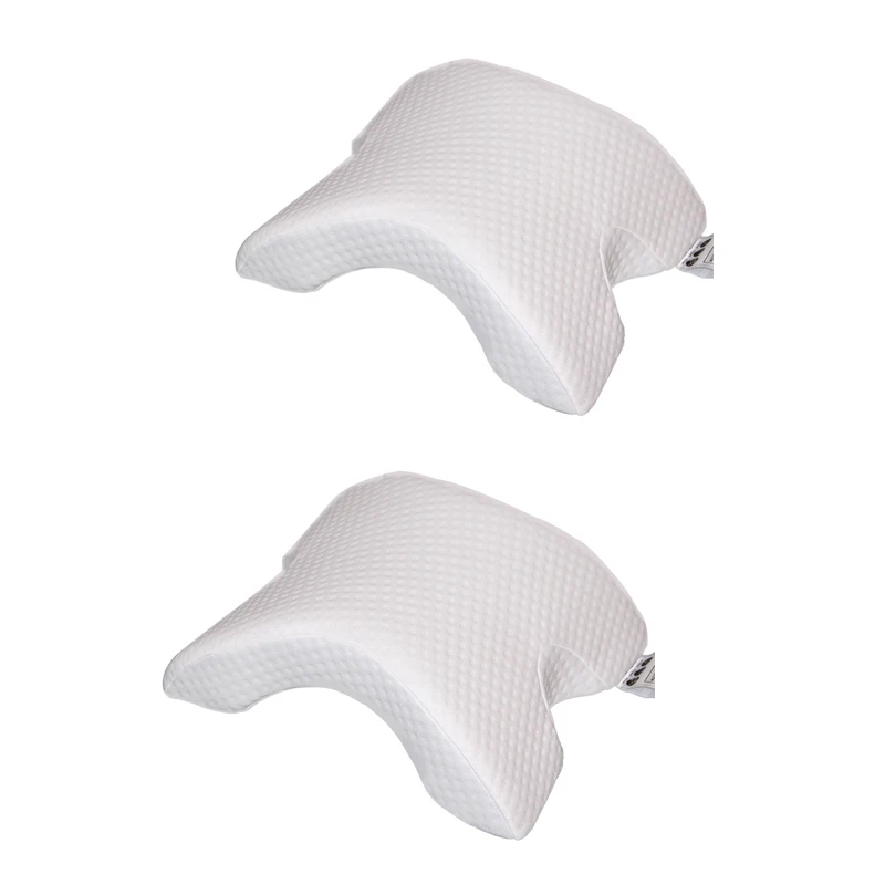 2PCS Memory Foam постельные принадлежности защитная подушка для шеи медленный отскок многофункциональная память анти-давление подушка для рук здоровье шеи пара подушка - Цвет: 2PCS