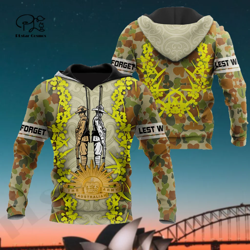 

PLstarCosmos 3DPrint Newest Australian Army Art Unique Men/Women Cozy Hrajuku Casual Streetwear Hoodies/Zip/Sweatshirt Style-14