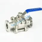 DN20 подходит для трубы 25 мм, внешний диаметр 1,5 дюйма, три зажима 304, нержавеющая сталь, 3 шт., шаровой клапан с санитарным кольцом