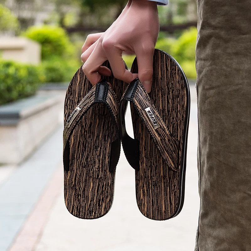 

New Men Beach Flip Flops Slippers Skid-proof Male Summer Shoes Hard-wearing Soft Comfortable Men Shoes Big Size Shoes For Mens