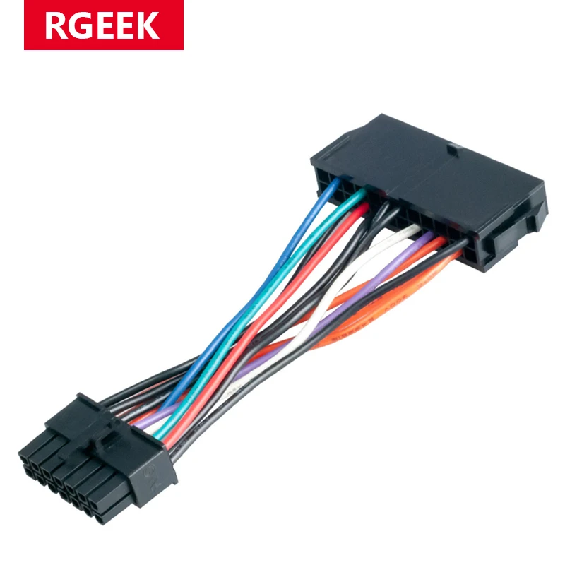 Кабель питания RGEEK 10 см провод 18AWG ATX 24 контакта на 14 контактов кабель адаптера для