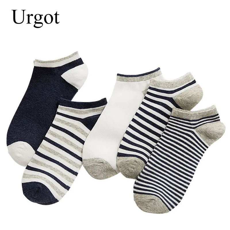 

Носки мужские короткие, х/б, полосатые, 5 пар