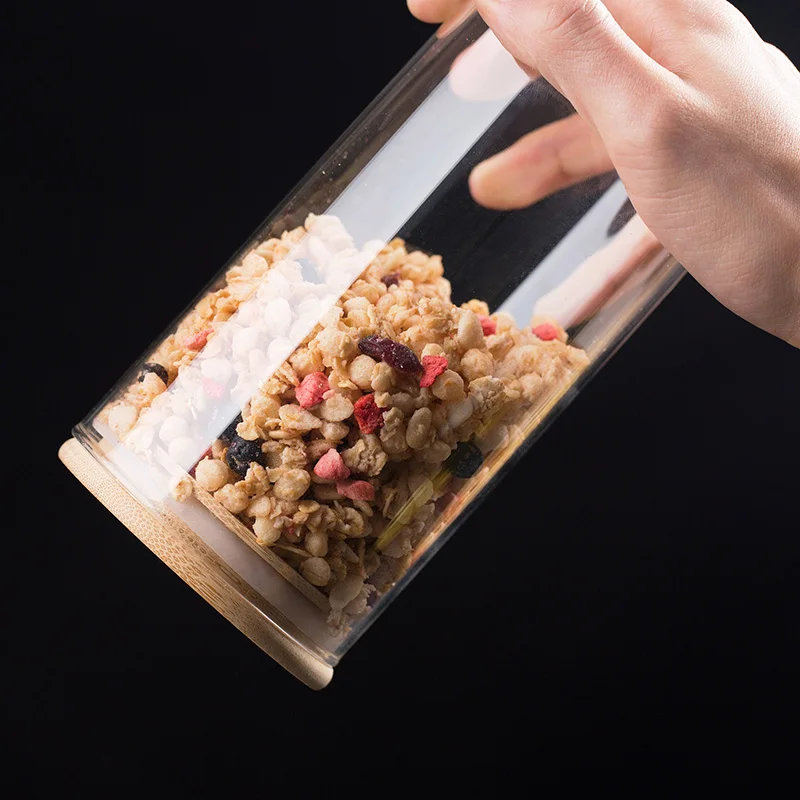 Банки для сыпучих злаков контейнер хранения пищевых продуктов стеклянные