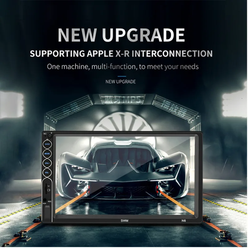 N6 2din автомобильный мультимедийный плеер HD Автомобильный Bluetooth MP5 карта U диск