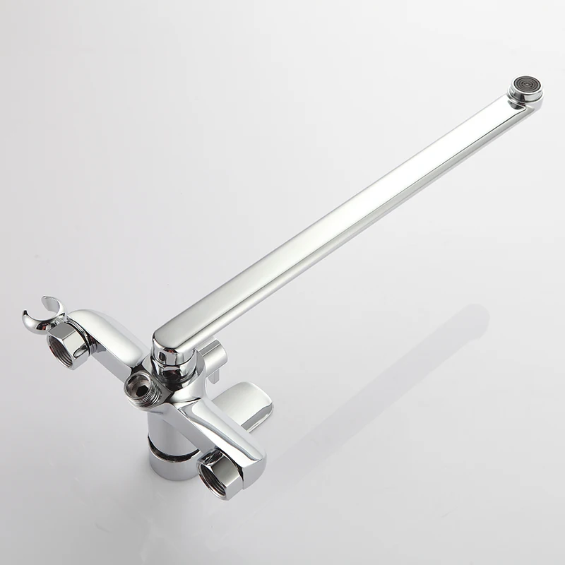 Настенный смеситель для ванной комнаты с ручной насадкой душа | Строительство и