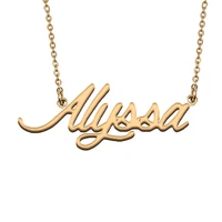 alyssa custom name necklace customized pendant choker personalized jewelry gift for women girls friend christmas present