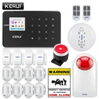 Беспроводная GSM-сигнализация KERUI, управление через приложение, датчик движения, датчик двери, охранная сигнализация, умный дом, комплект