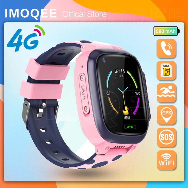 Детские Смарт-часы Y95 с GPS 4G водонепроницаемые IP67 | Электроника