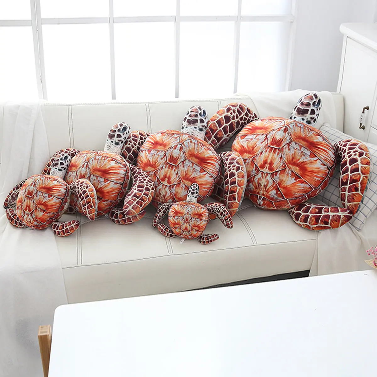 

Soft Tortoise Cute Plush Cartoon Pillows Stuffed Animals Lovely Ocean Sea Turtle Plush Toys Dolls Pillow Cushion Gifts for Kids