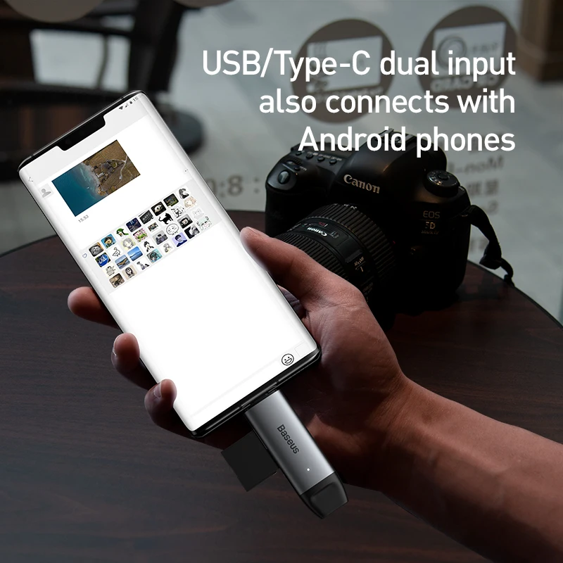 Кардридер Baseus с USB 3 0 Type C на SD Micro TF | Компьютеры и офис