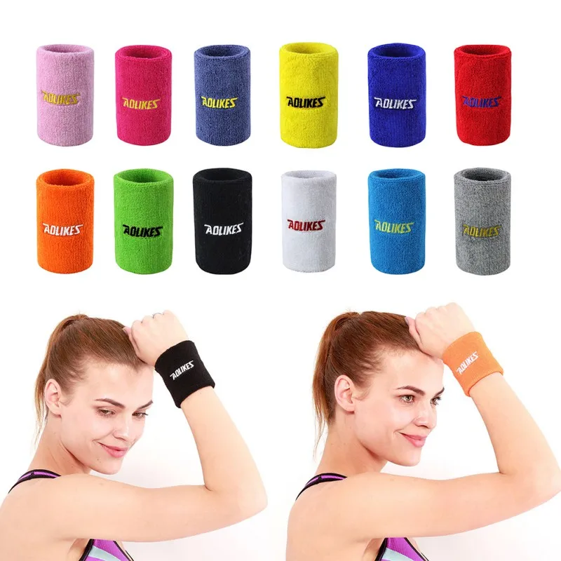 

1pc Wristband Long Lightweight Cotton Hand Wrist Band Wraps Fitness Sportswear Accessories