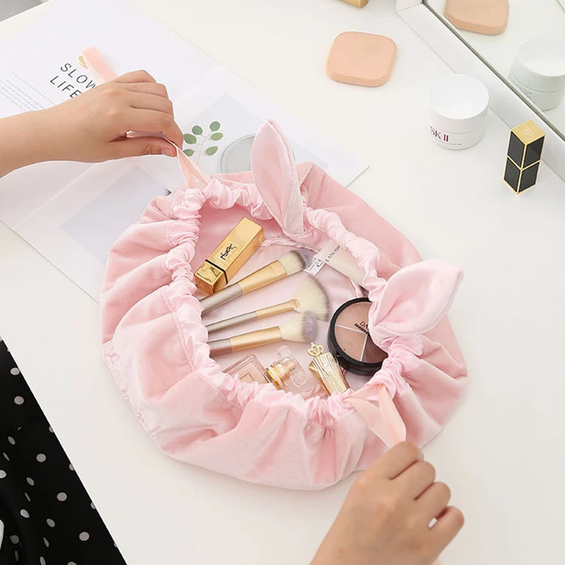 

Roomy Cosmetic Bag Fashion Women Makeup Bags Waterproof Cosmetics Bag For Travel Lady Tote Washing Toiletry Pouch Bags