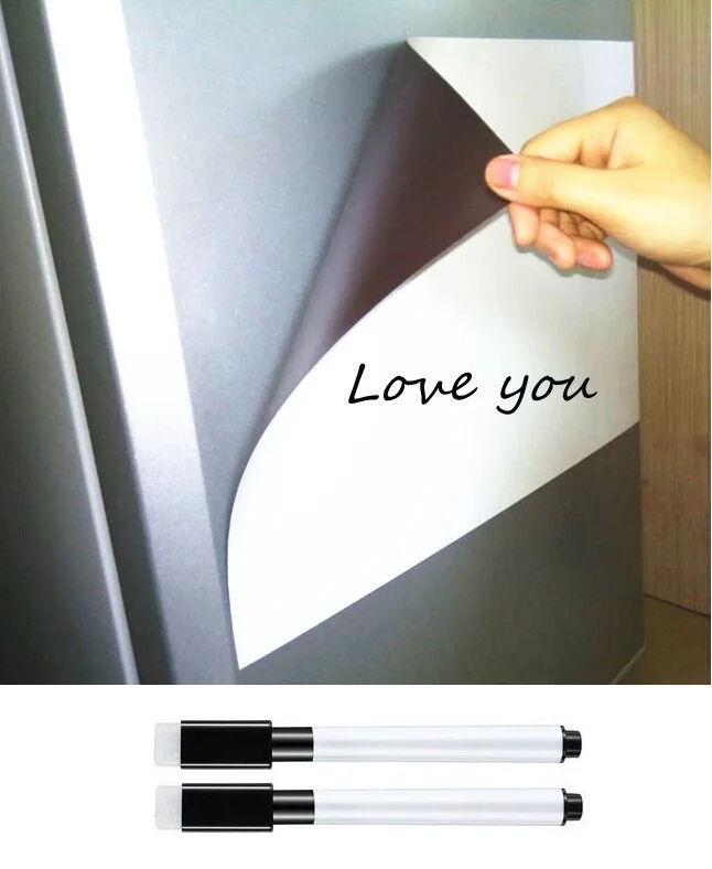Мягкая стираемая магнитная доска Размера A3 для холодильника, магнитная маркерная ручка, домашняя кухонная магнитная доска для письма, доск...