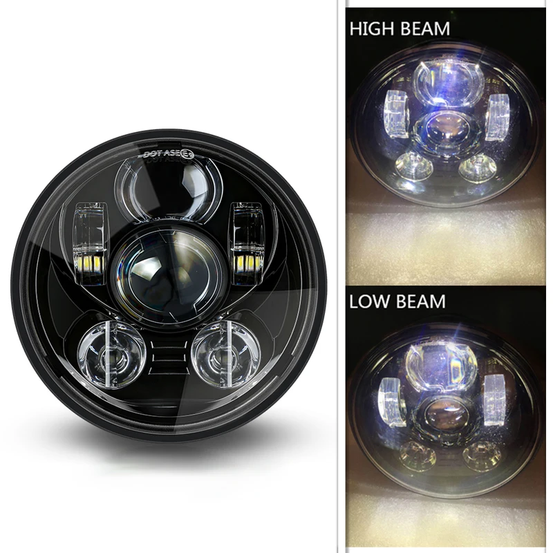 5 75 &quotсветодиодная фара 3/4 дюймов проектор мото фары для harley sportster Dyna Softail Super Glide