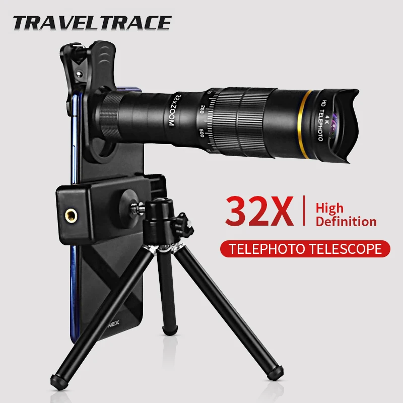 32x супертелеобъектив для смартфона Поддержка мобильный телефон Камера объектив