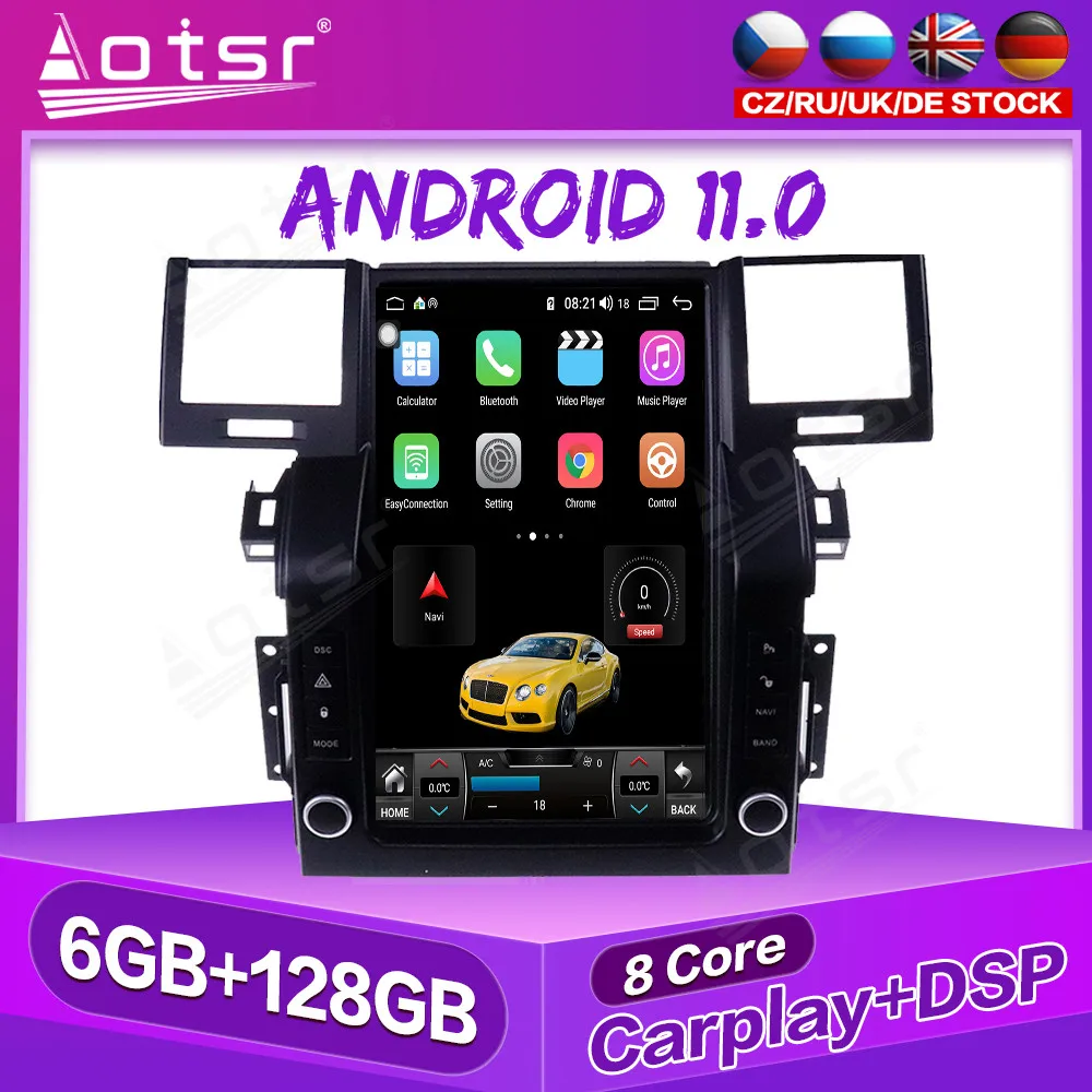 

Android 11 6+128GB For Land Range Rover 2005 - 2009 Tesla Screen Car Radio Player Auto GPS Navigation Multimedia Video 4G SIM