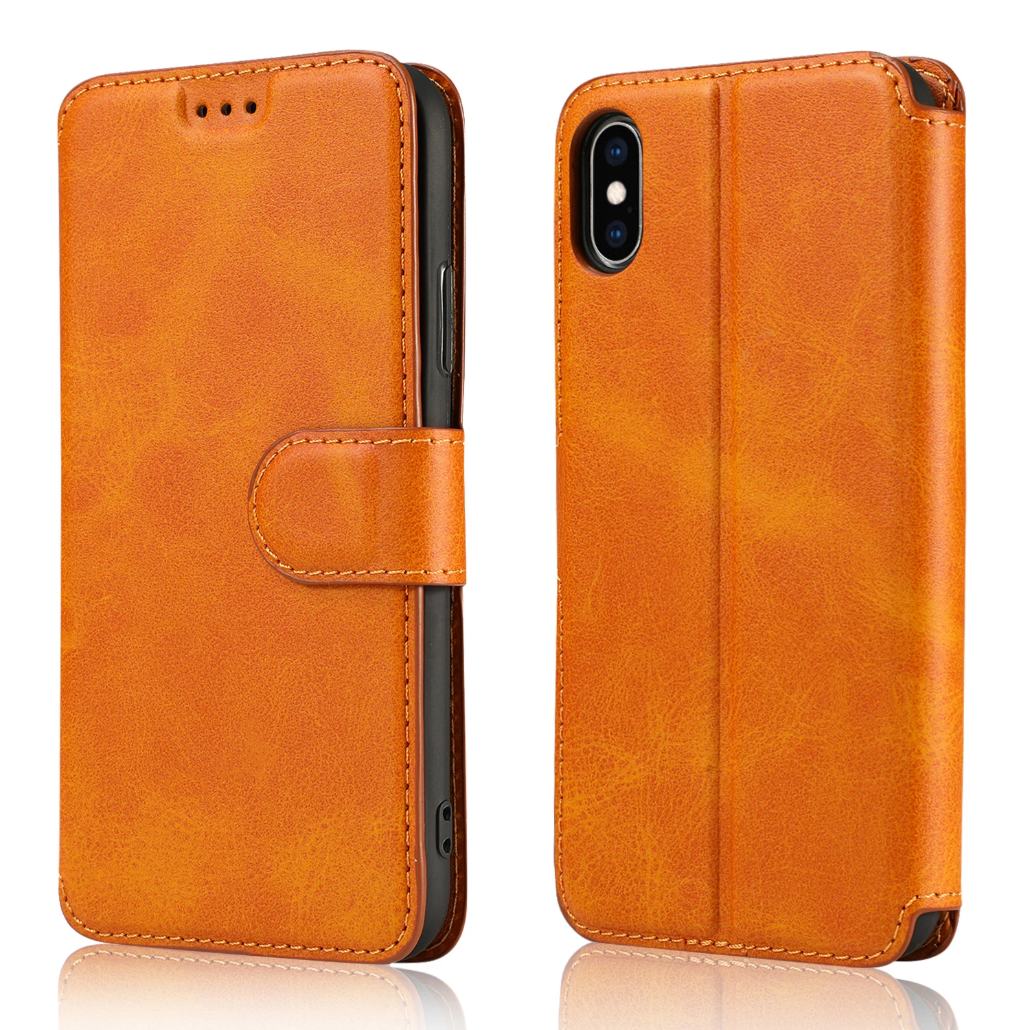 Для iPhone XR XS MAX 8 Plus 7Plus 8 7 6Plus 6S 6 5s 5 Чехол Флип кошелек ТПУ кожа мягкий чехол