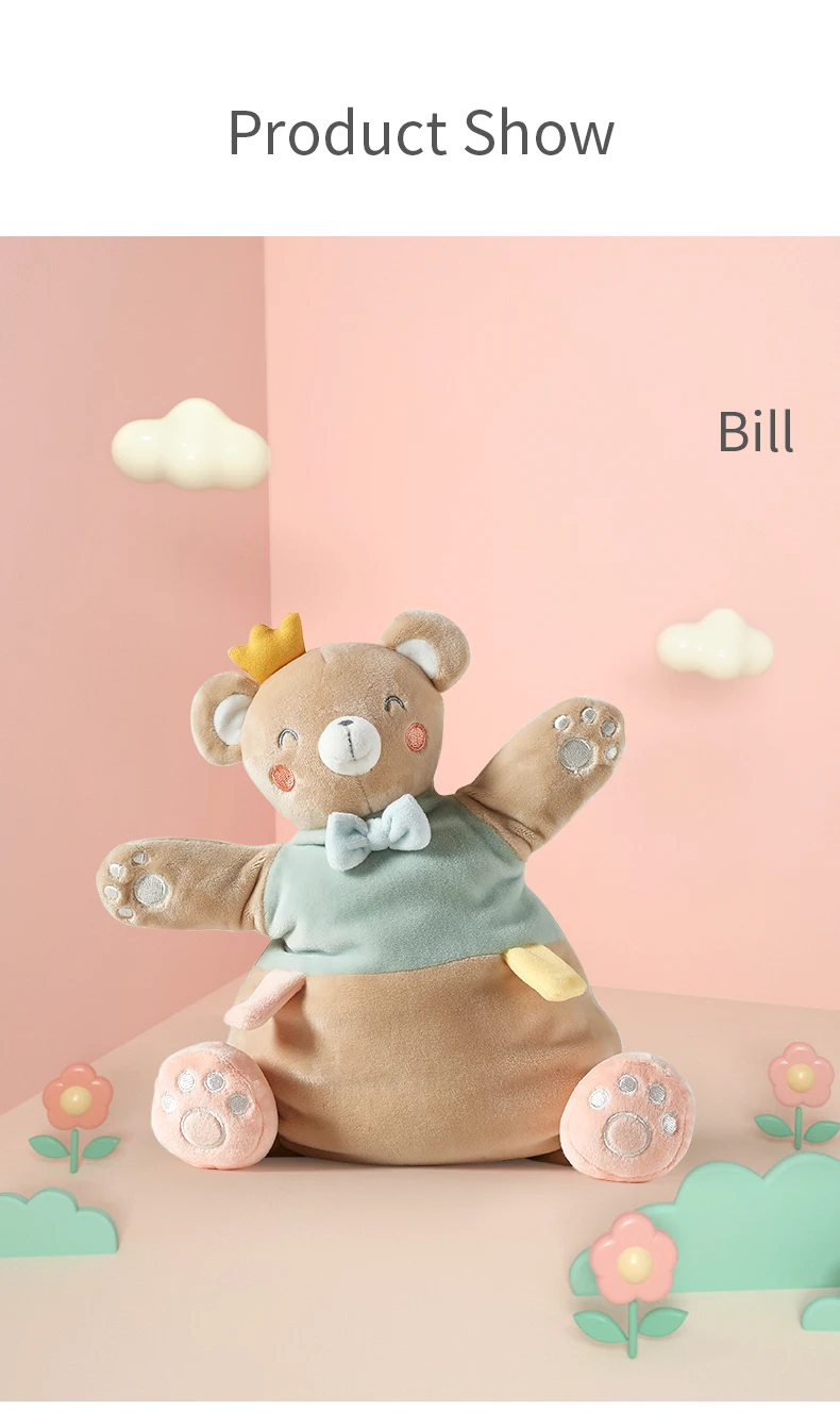 BabyGo детское успокаивающее полотенце, мягкая плюшевая комфортная игрушка, спящий артефакт, животное, медведь, слон, комфортная Детская кукла, игрушка