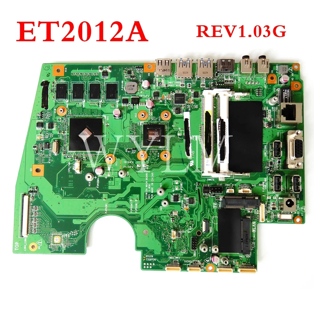 

Материнская плата все-в-одном ET2012A 60PT00D0-MB4A020 REV 1,03G для ASUS ET2012A настольная материнская плата 100% протестированная Рабочая
